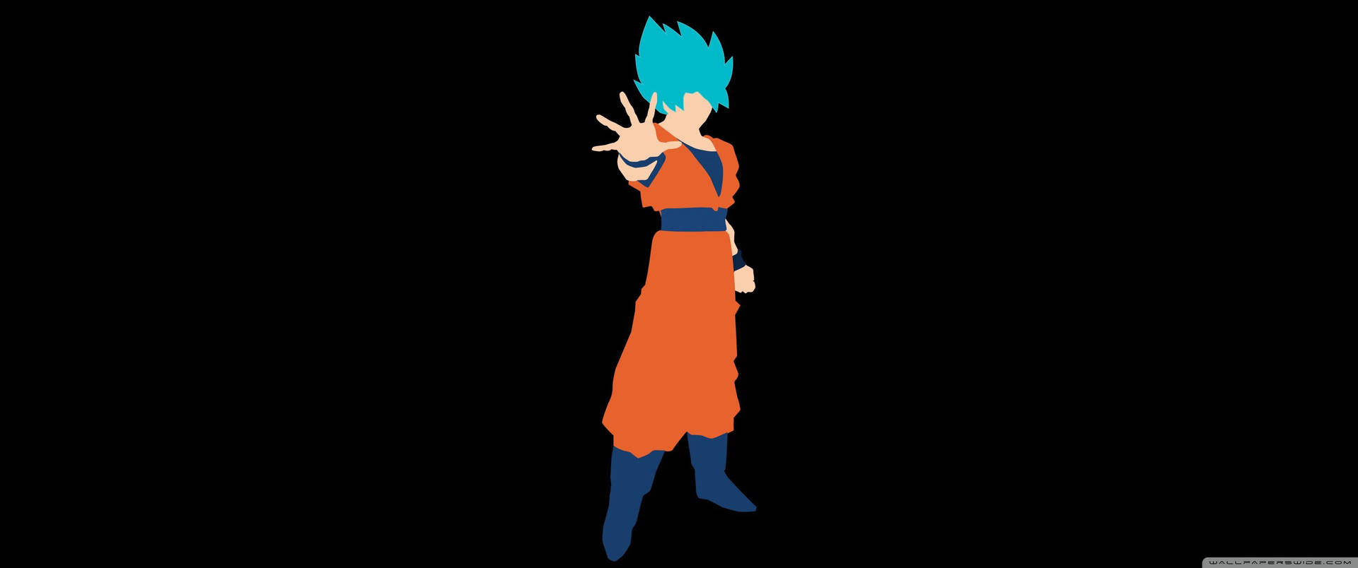 Goku Super Saiyan Blue Vector Background
