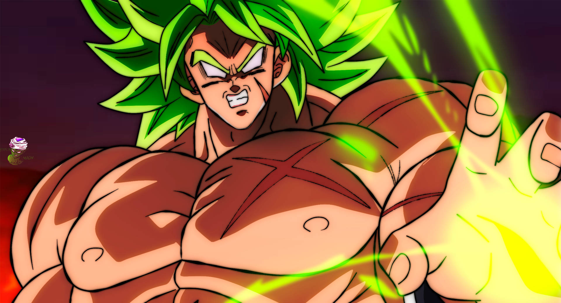 Goku Super Saiyan Broly Wrath State Background