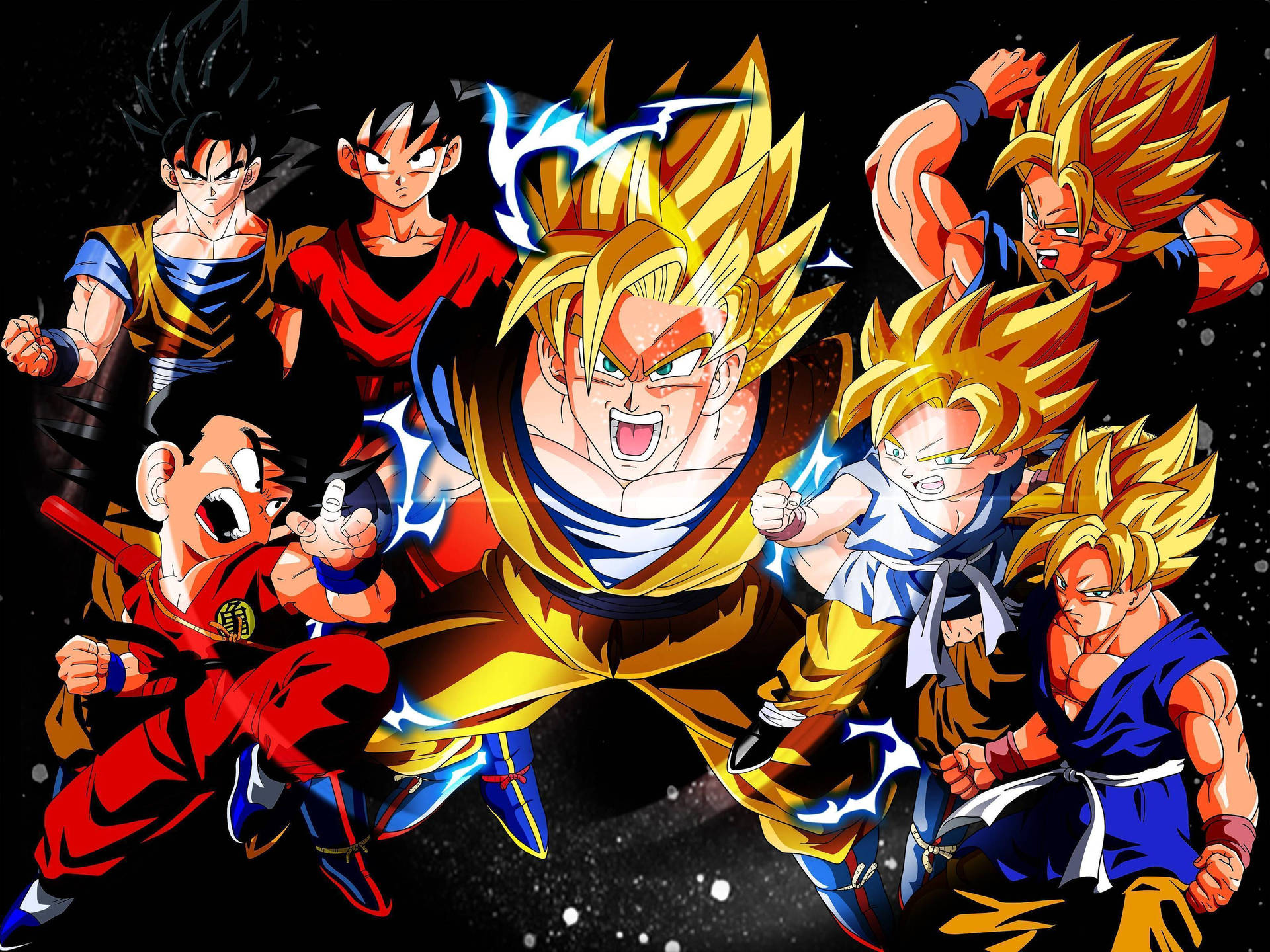 Goku Super Saiyan Fan Art Background