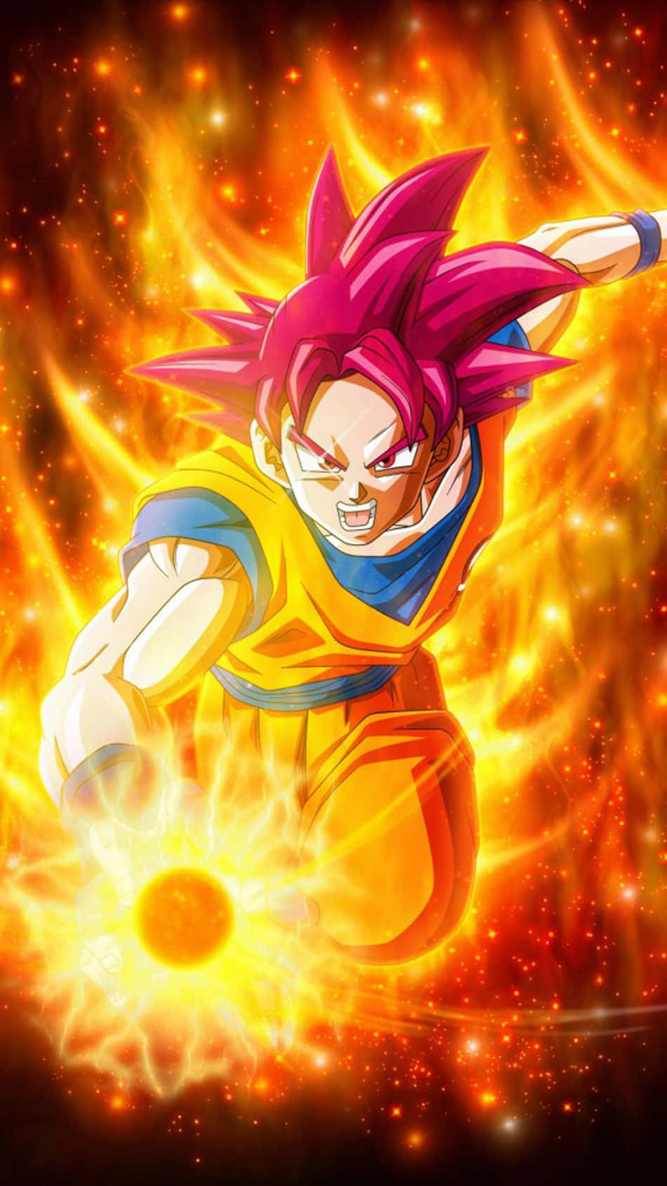 Goku Super Saiyan God Background