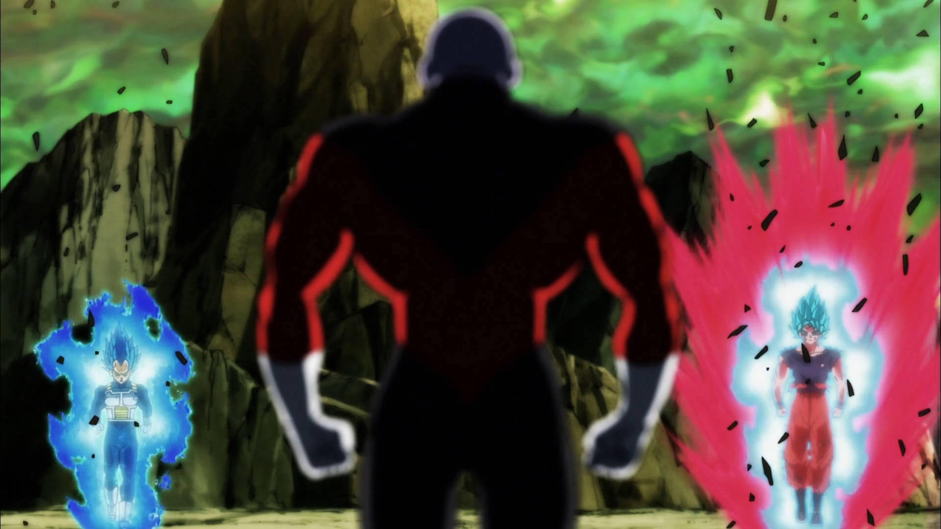 Goku Super Saiyan Versus Jiren Background