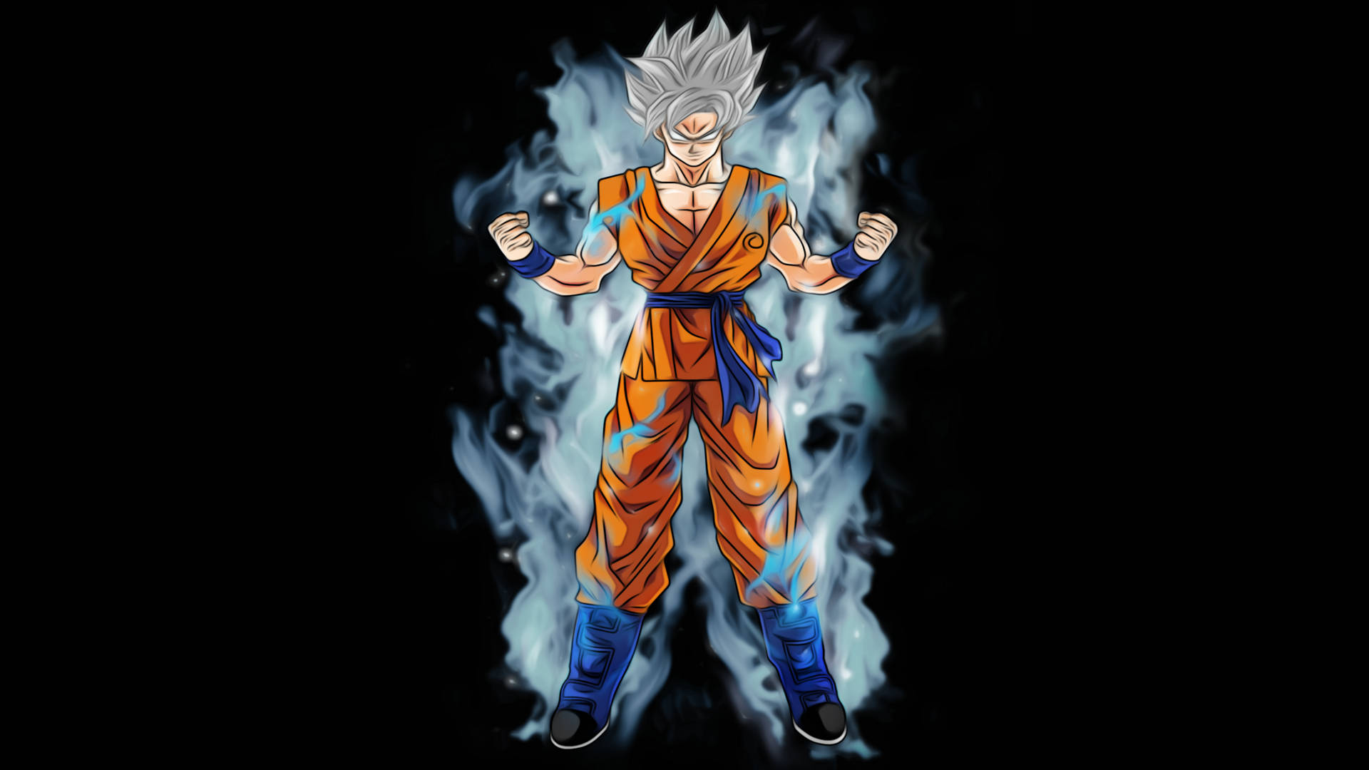 Goku Super Saiyan White Background
