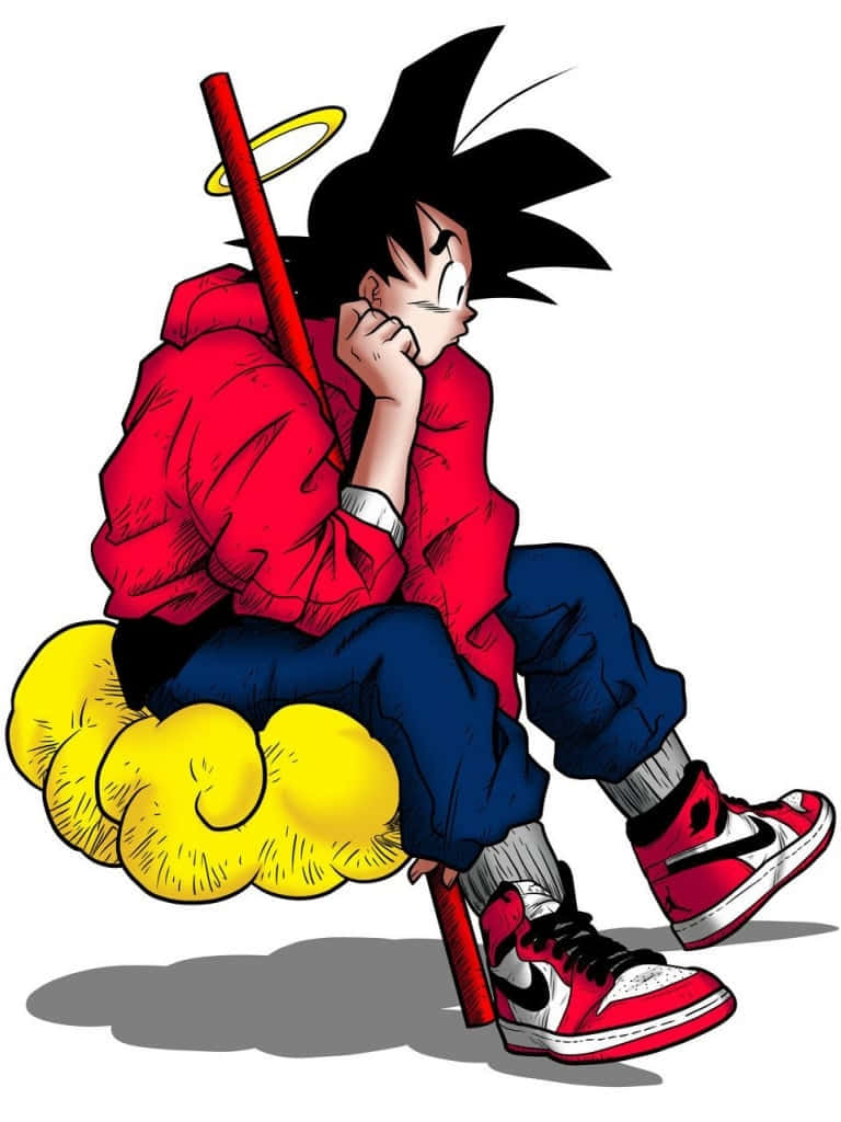 Goku Supreme Digital Drawing Background