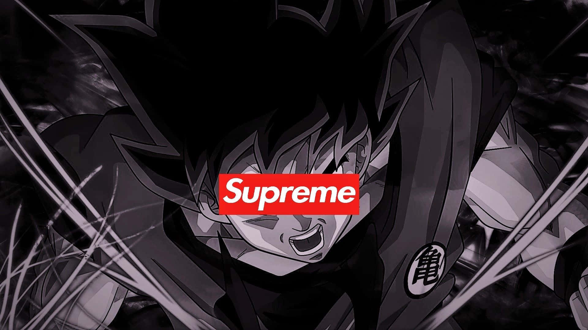 Goku Supreme Greyscale Background