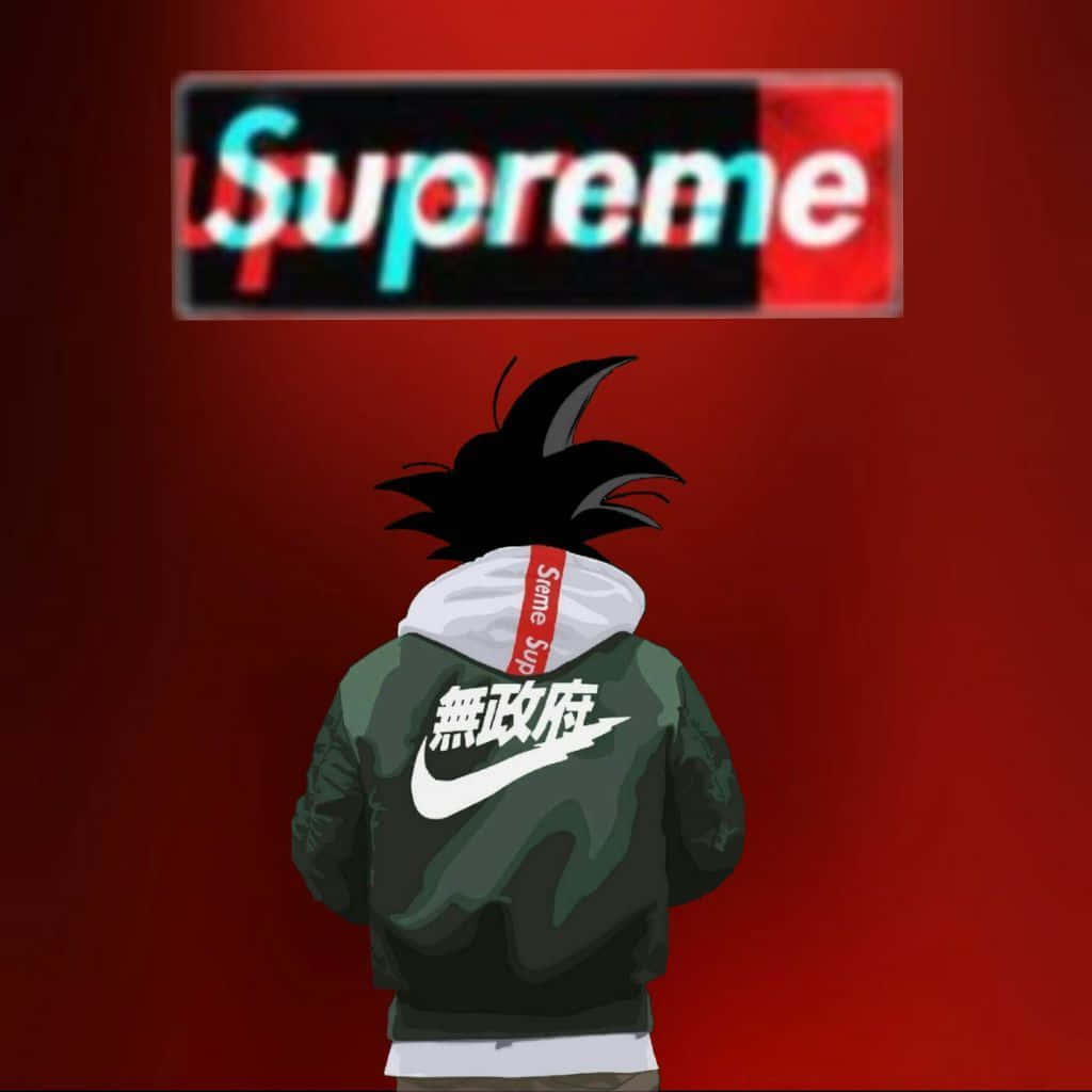 Goku Supreme X Nike Jacket Background