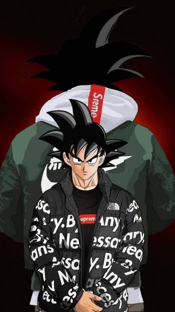 Goku Swag For Supreme And Nike Brands Background