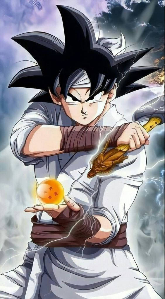 Goku Swag With A Dragon Ball Background