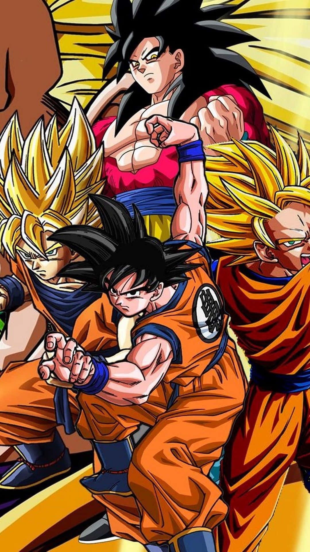 Goku Transformed In Super Saiyan 4 Background