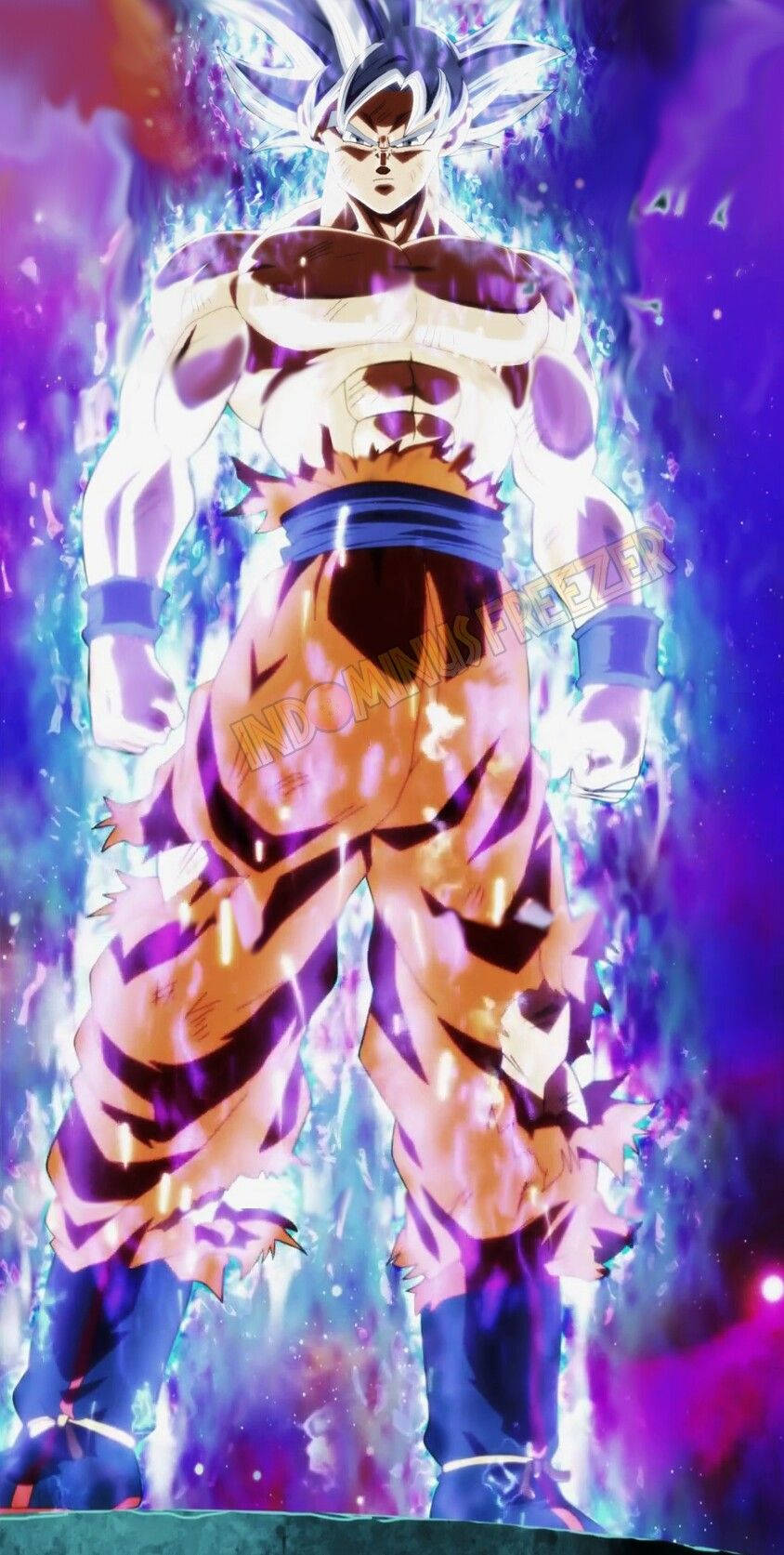 Goku Ultra Instinct Full Portrait Background