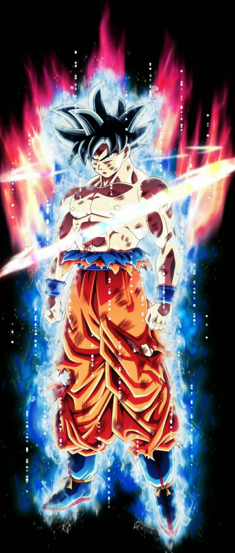 Goku Ultra Instinct Portrait Background