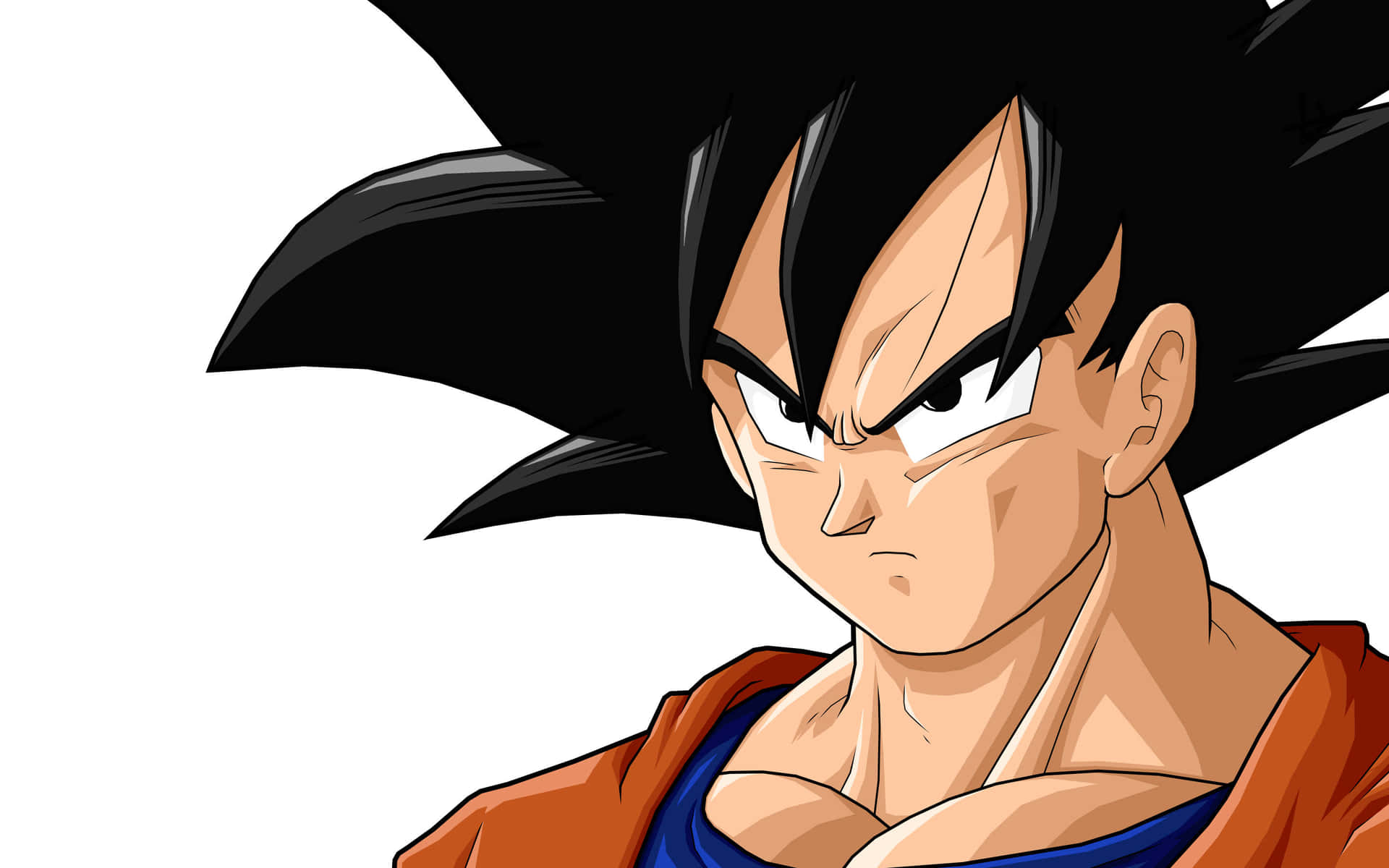 Goku Undergoing His Transformation And Raging With Anger Background