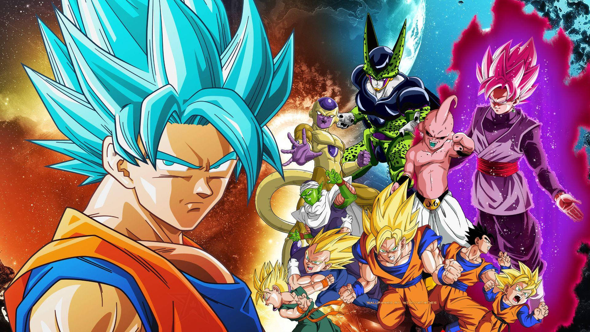 Goku Unleashes His Power In Dragon Ball Super Background