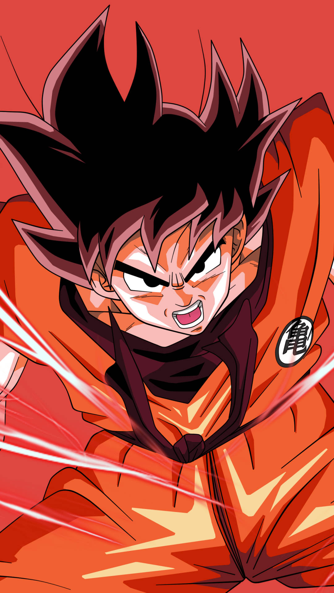 Goku Wearing Gi Dragon Ball Z Iphone Background