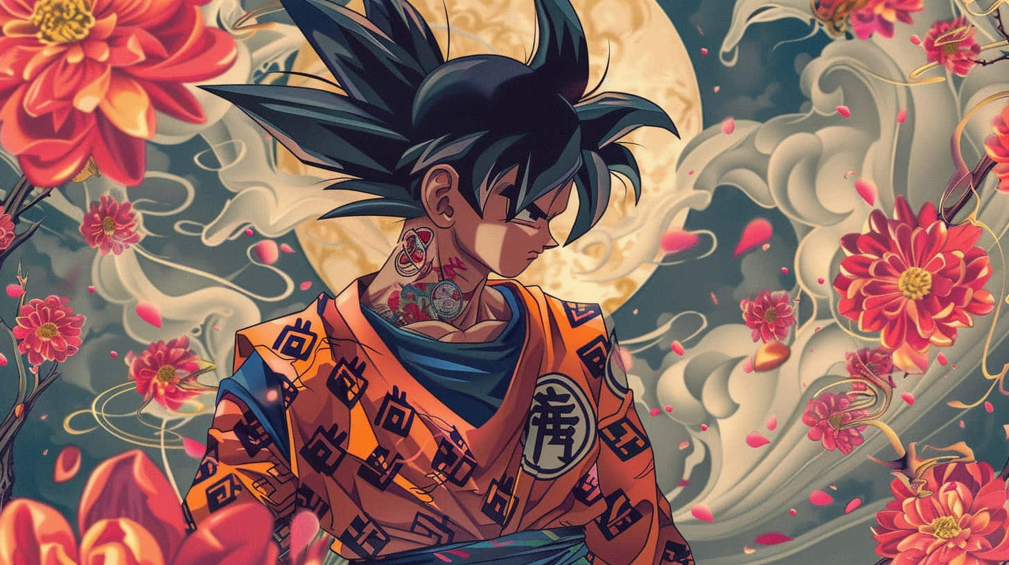 Gokuin Gucci Floral Backdrop Background