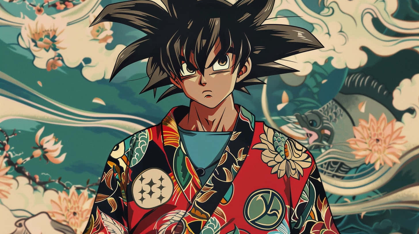 Gokuin Traditional Japanese Robe Background