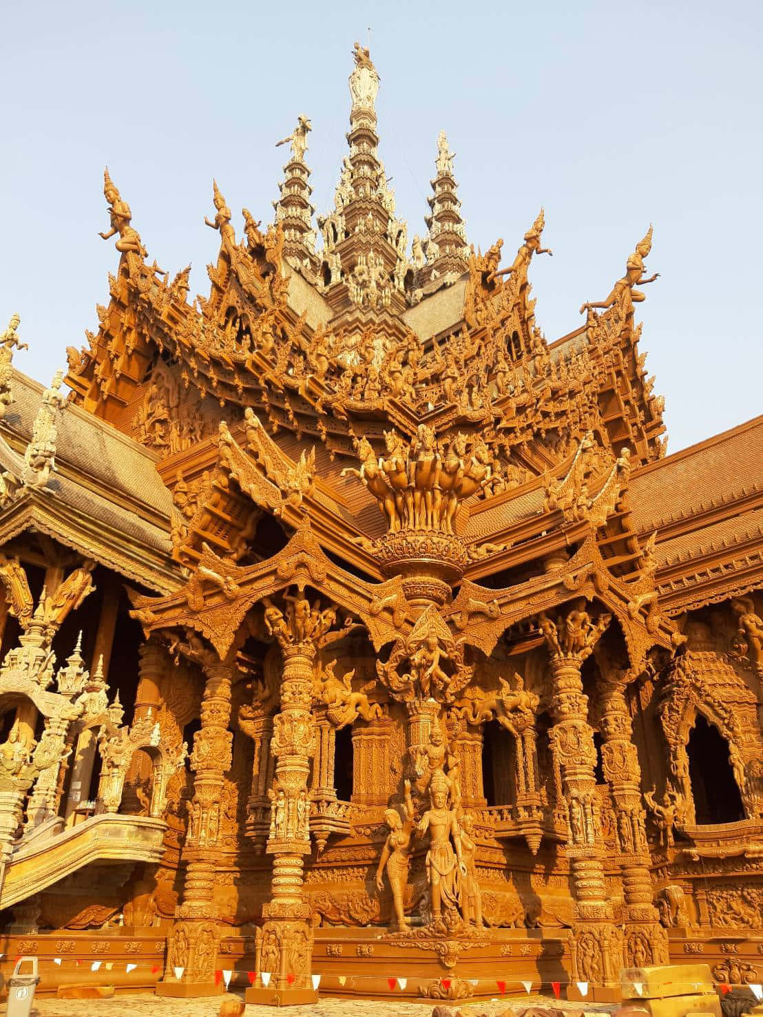 Gold Aesthetic Designs In The Sanctuary Of Truth