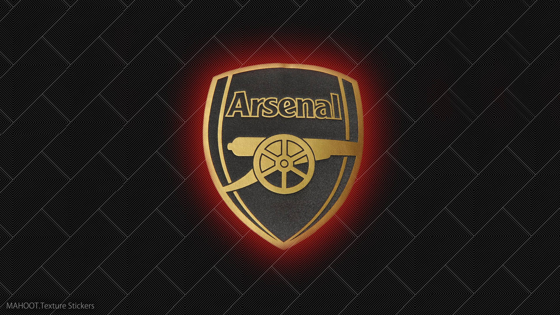 Gold And Black Arsenal Emblem Background