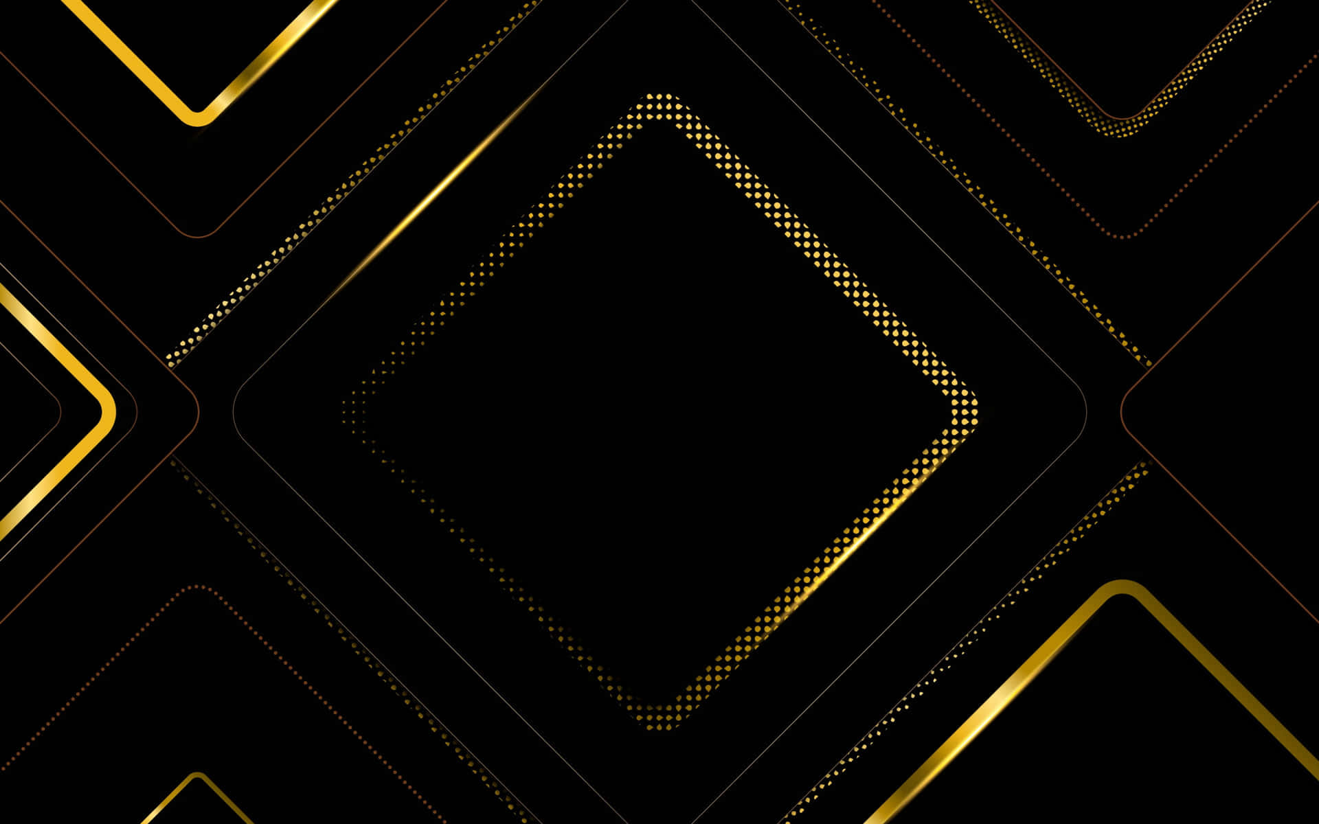 Gold And Black Geometric Pattern Background