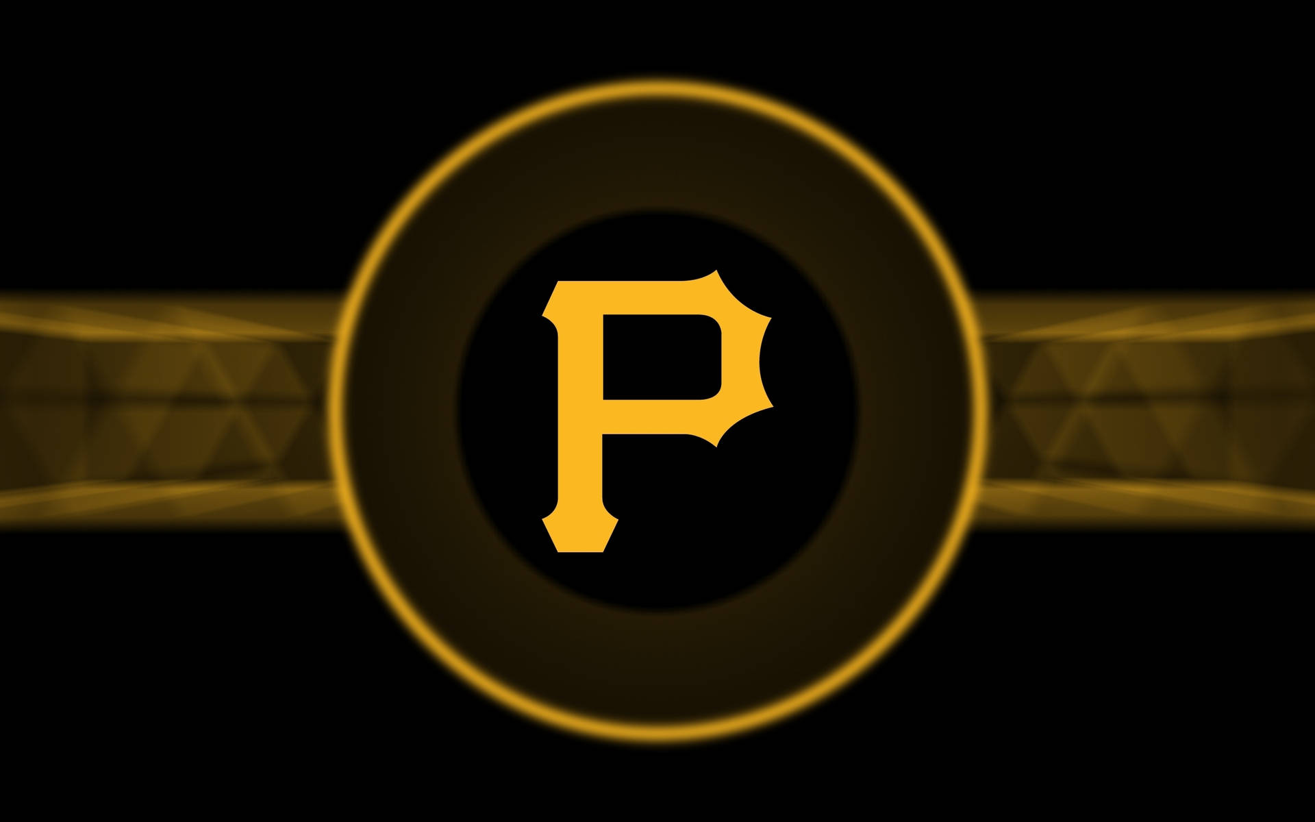 Gold And Black Letter P