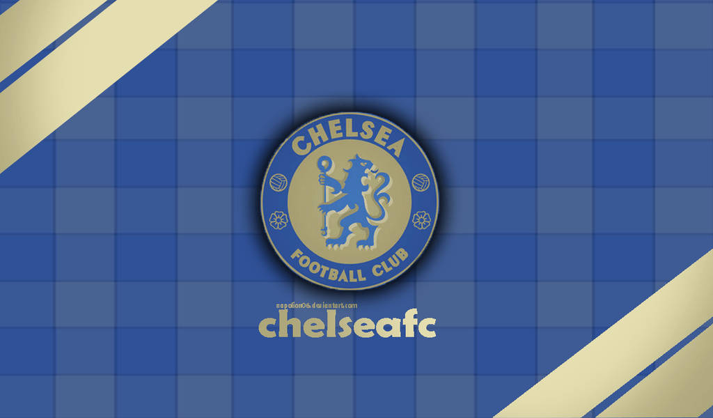 Gold And Blue Chelsea Fc Crest Background