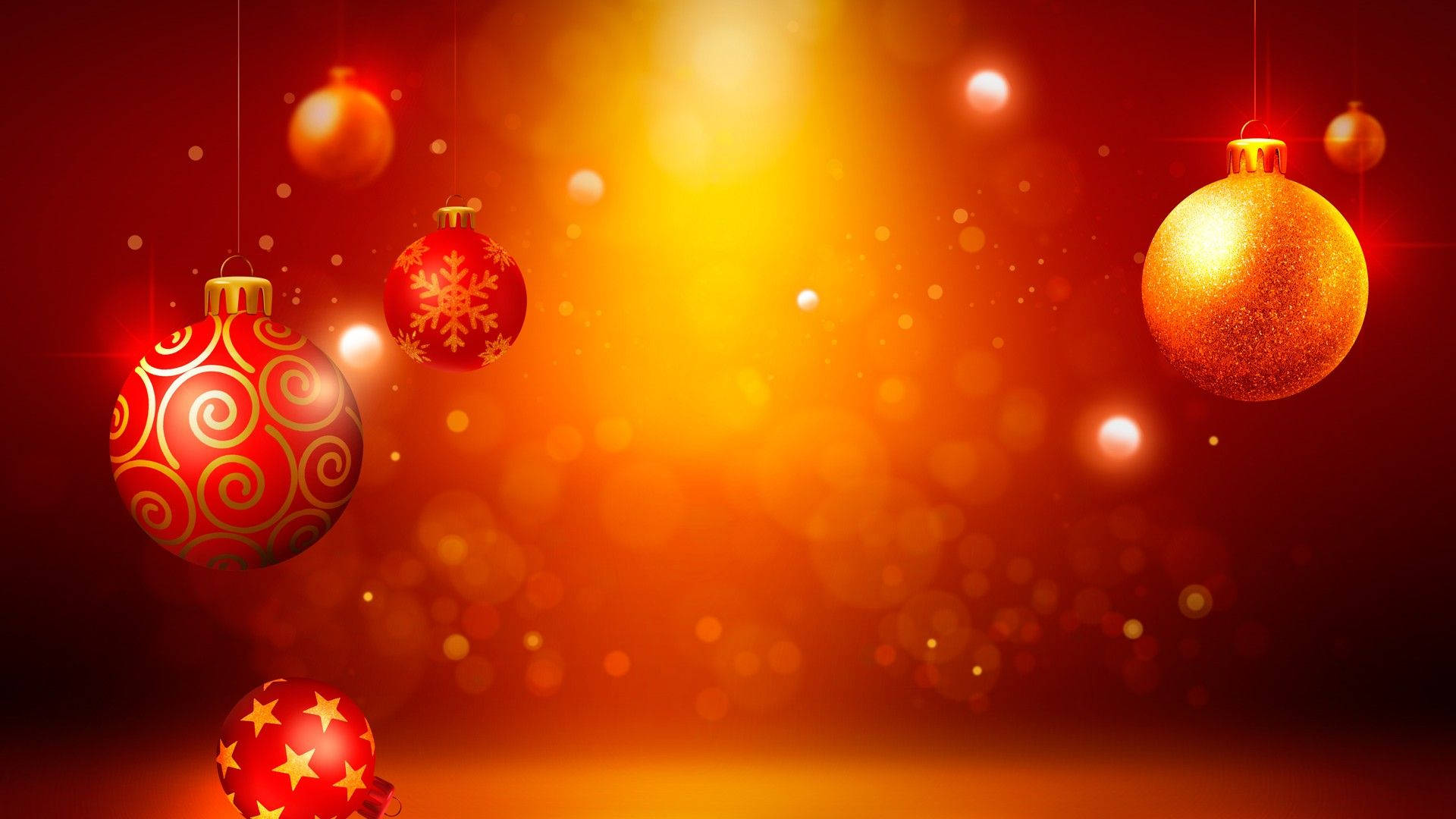 Gold And Red Christmas Background Background