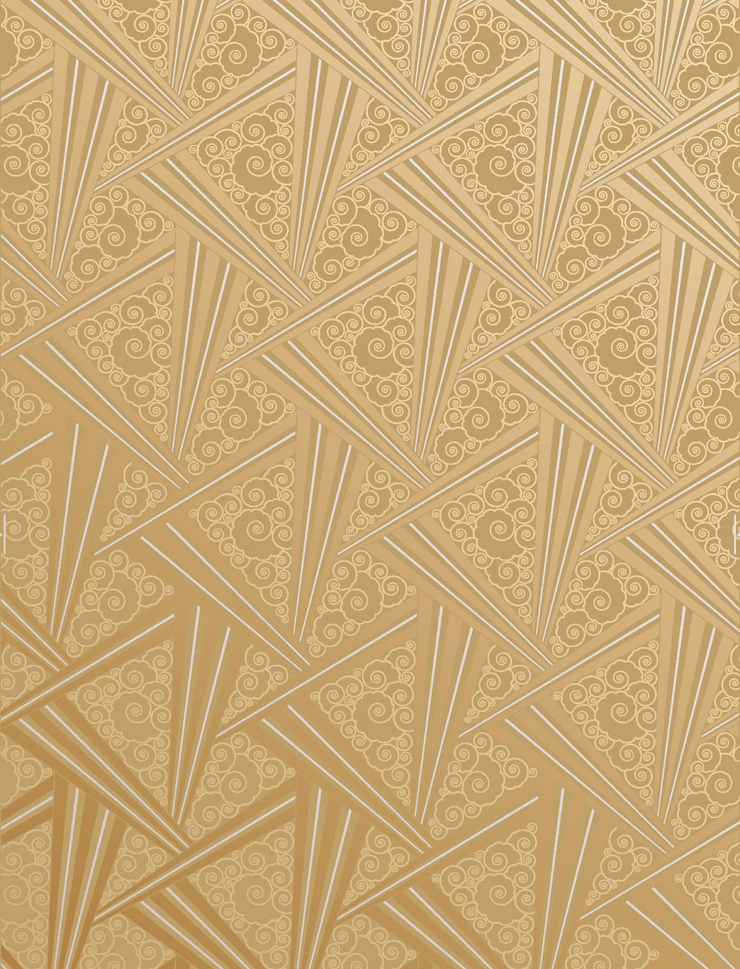 Gold And Silver Geometric Pattern Background
