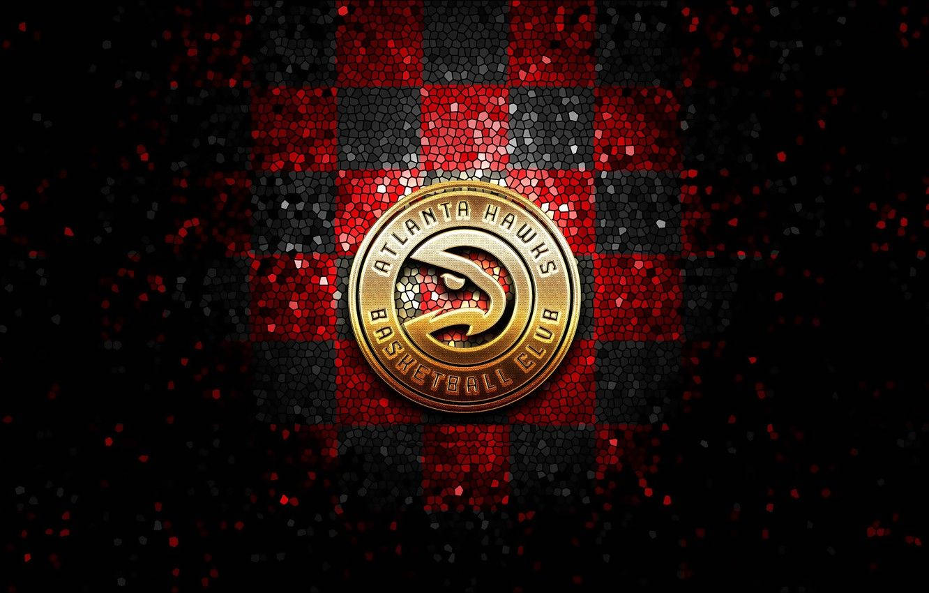 Gold Atlanta Hawks Logo Background