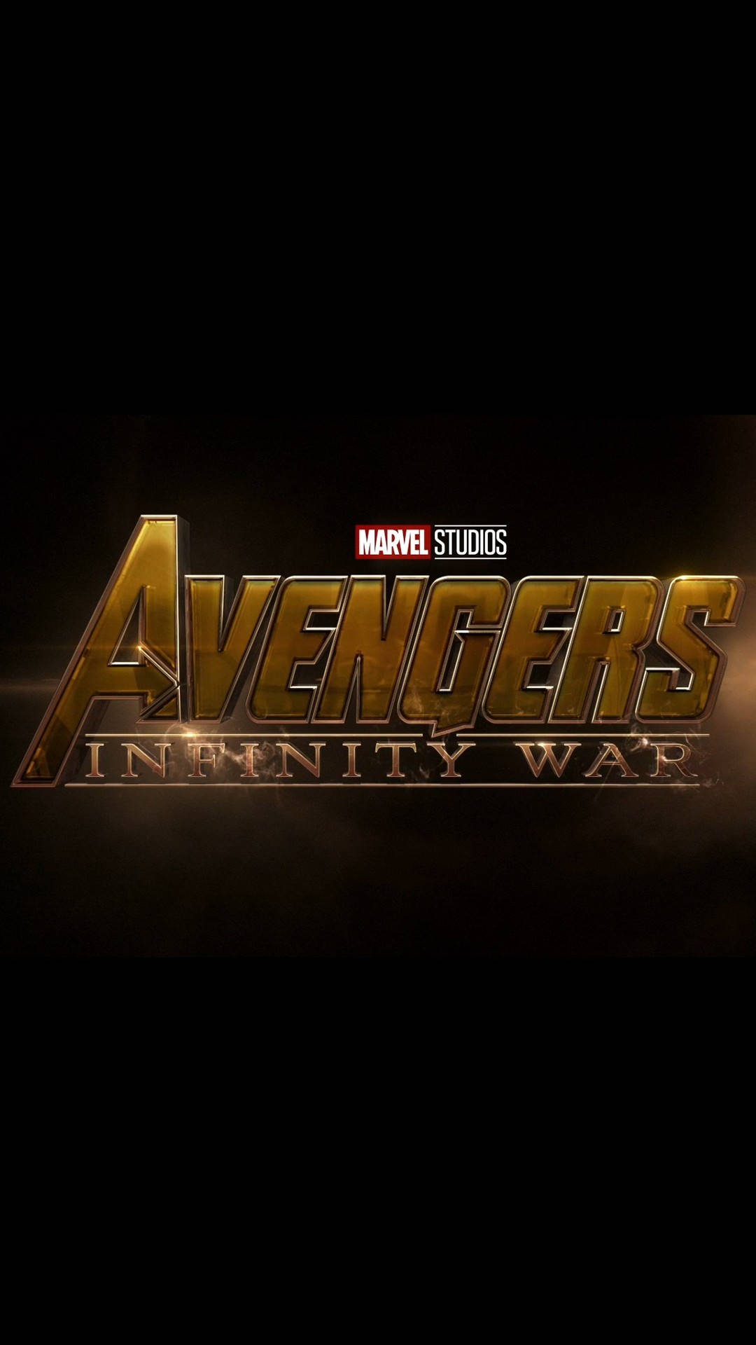 Gold Avengers Iphone Infinity War Wordmark Background