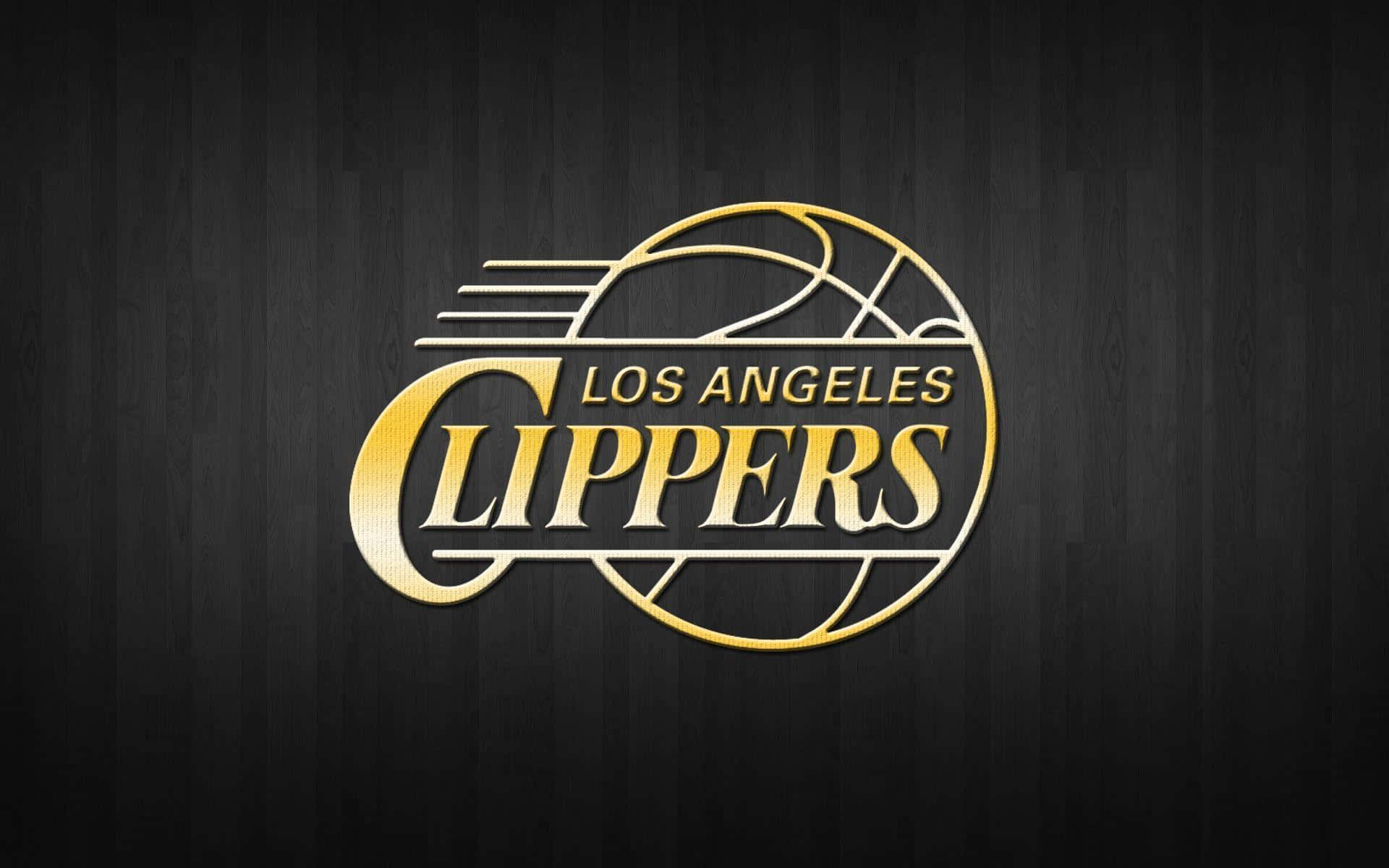Gold Basketball Team La Clippers Logo Digital Art Background