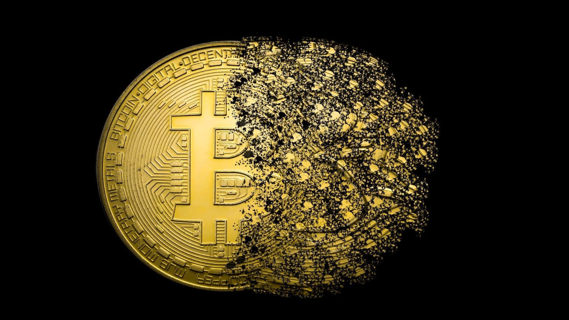 Gold Bitcoin Background 4k Background