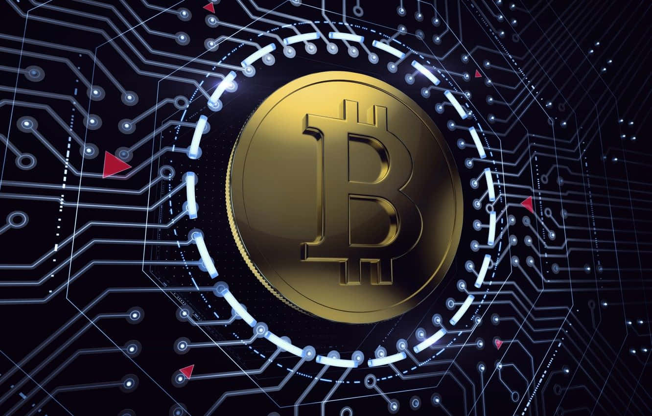 Gold Bitcoin Technology 4k Desktop Background