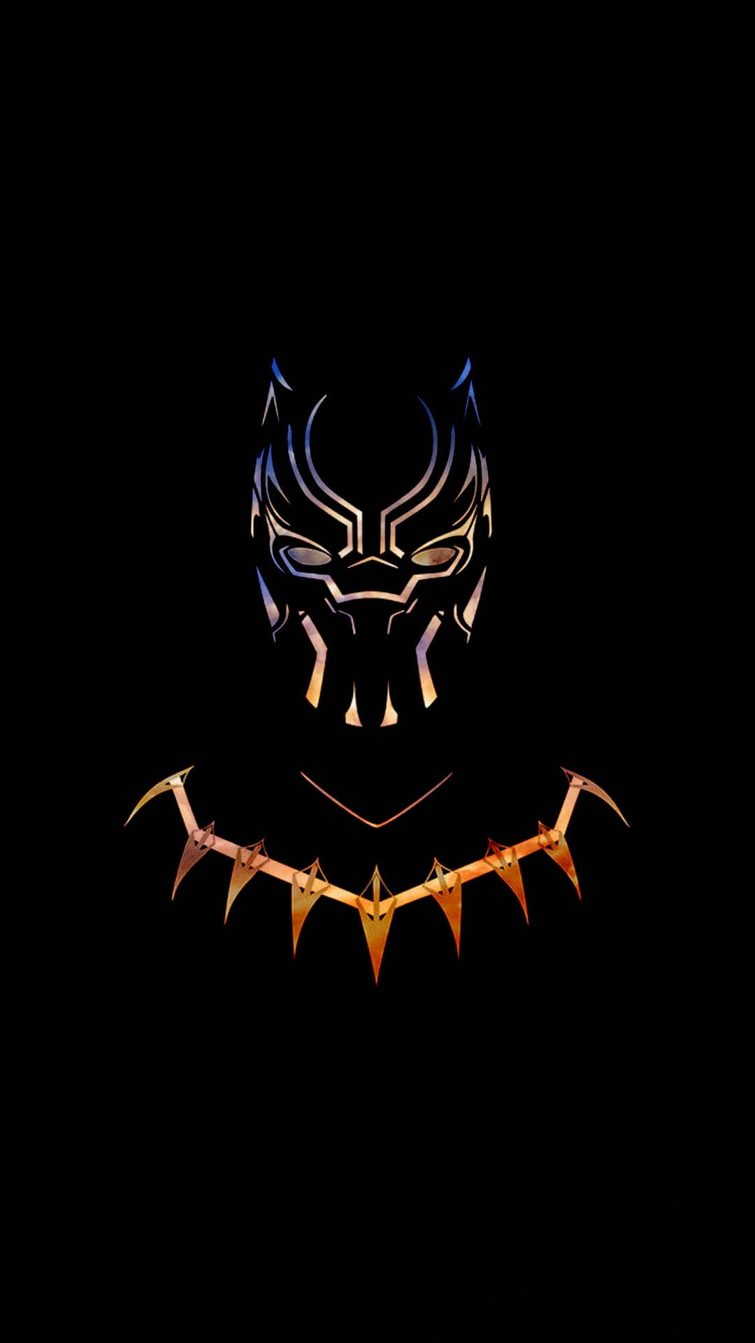 Gold Black Panther Wakanda Forever Logo Background