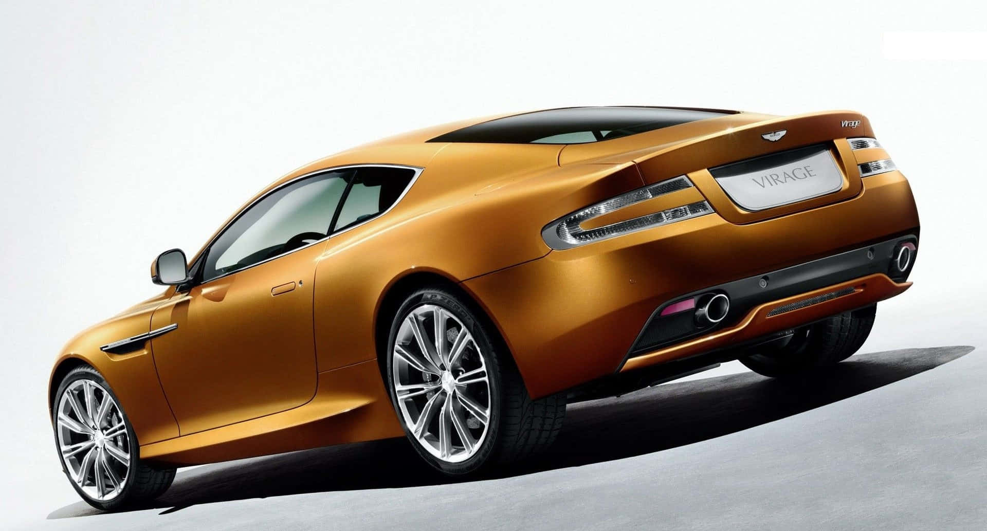 Gold Car In Vapid State Background