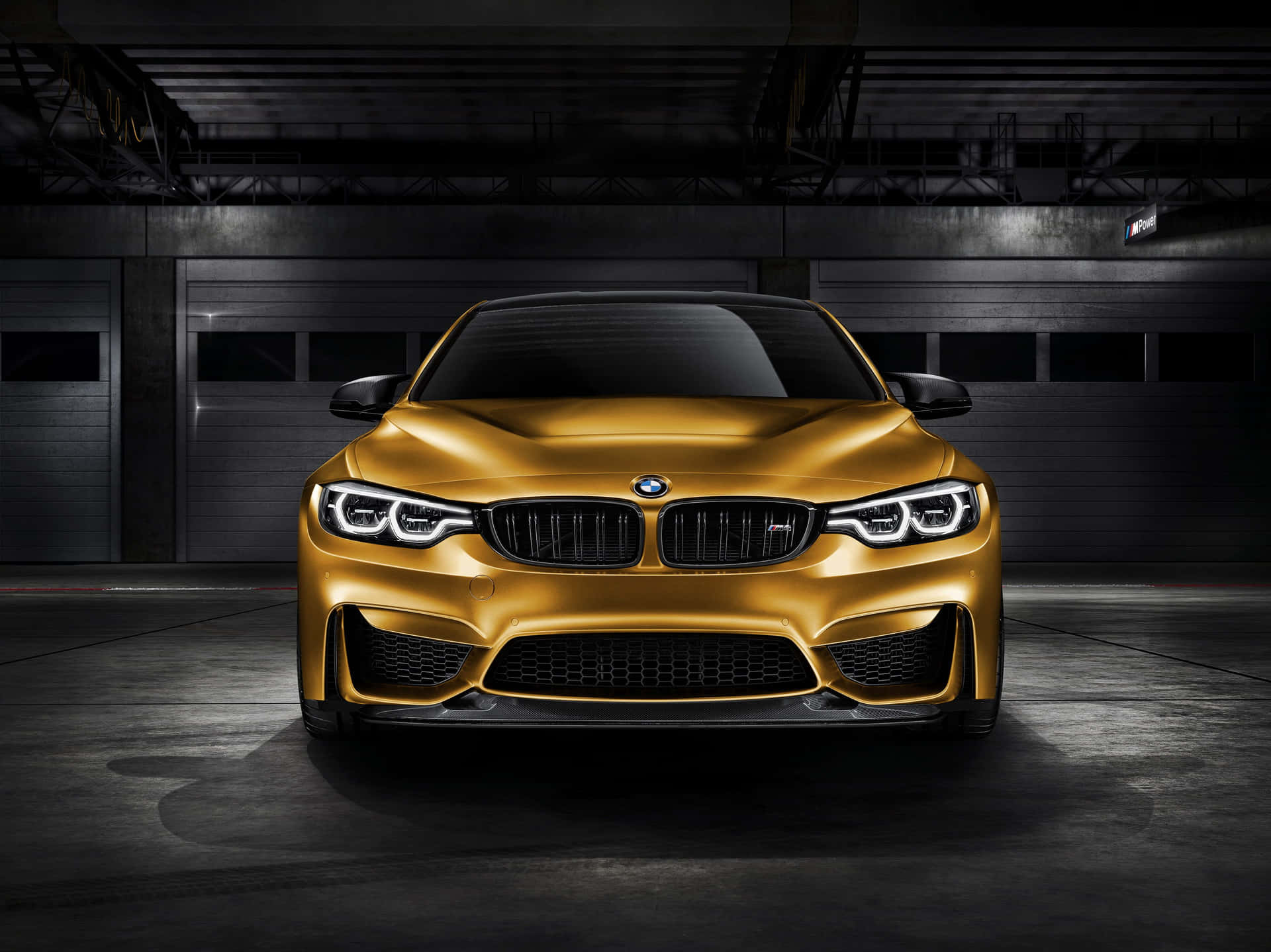 Gold Cars Bmw M4 Dark Garage