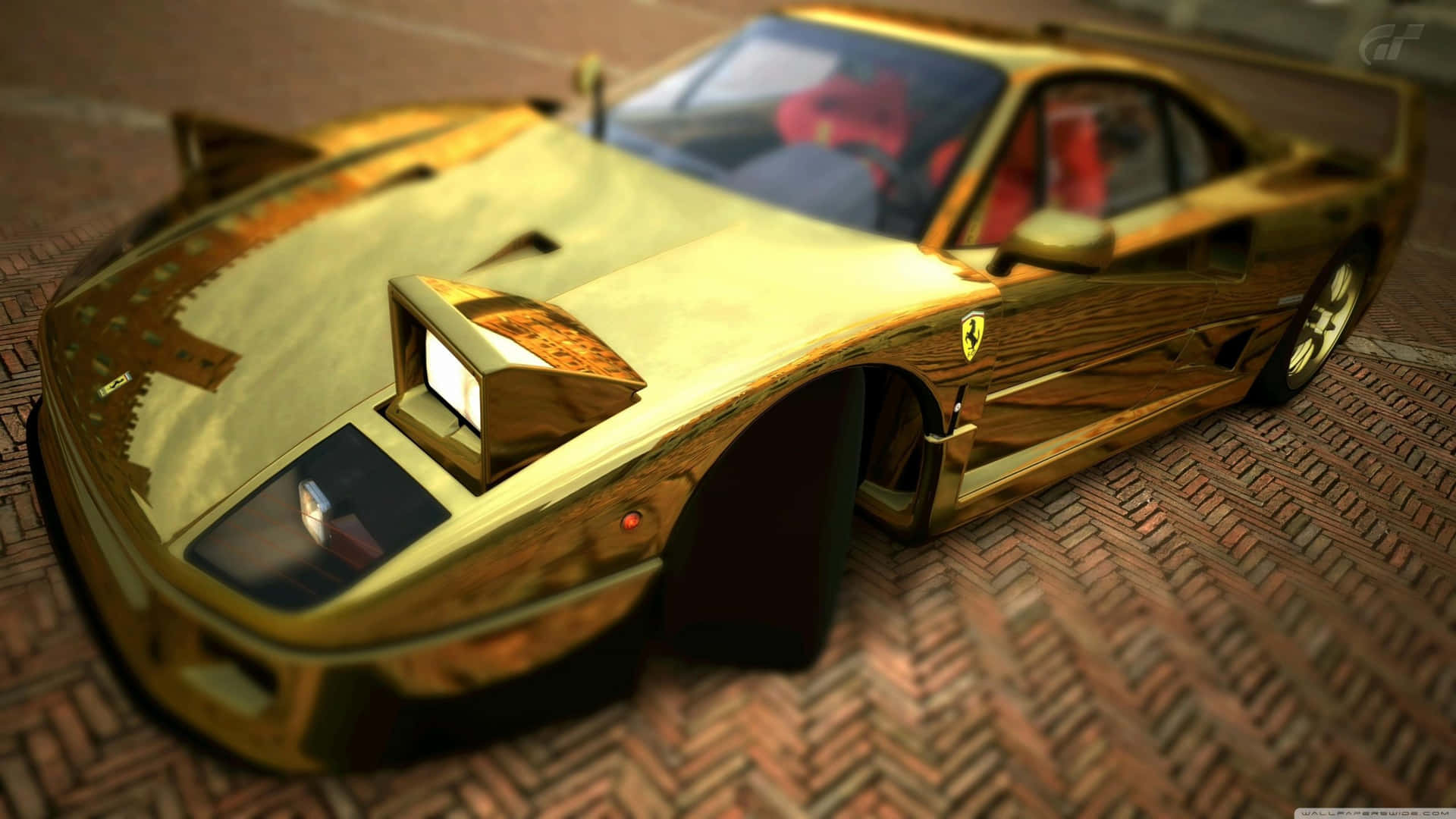 Gold Cars Toy Background