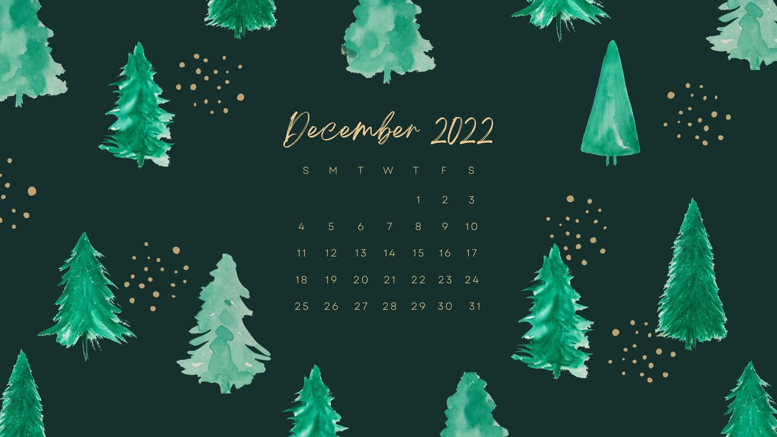 Gold Christmas December Background