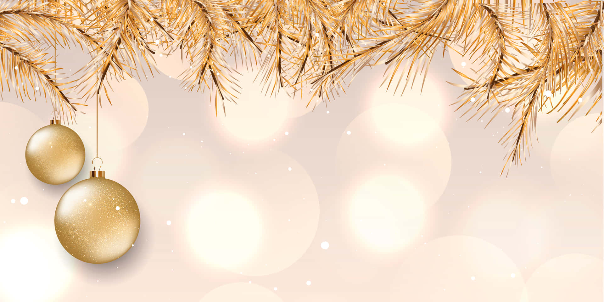 Gold Christmas For Border Background