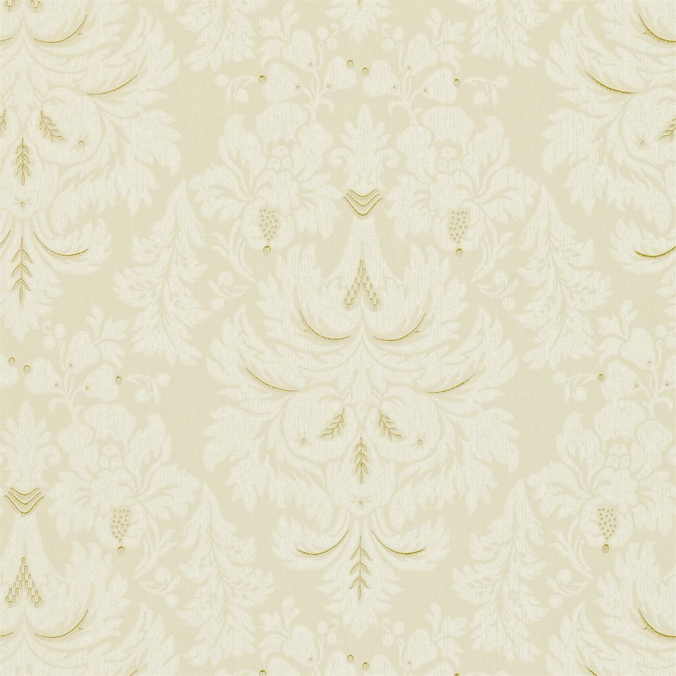 Gold Cream Floral Art Background