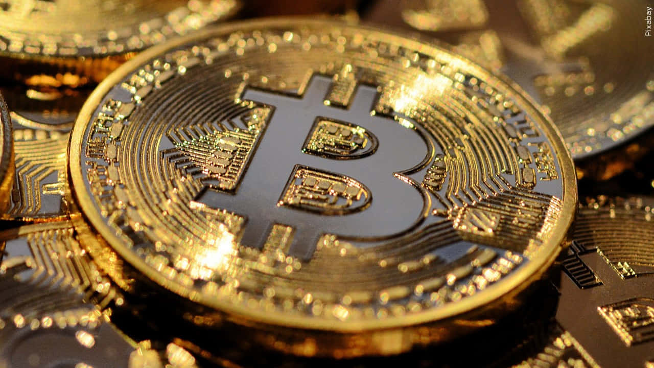 Gold Crypto Coin Background