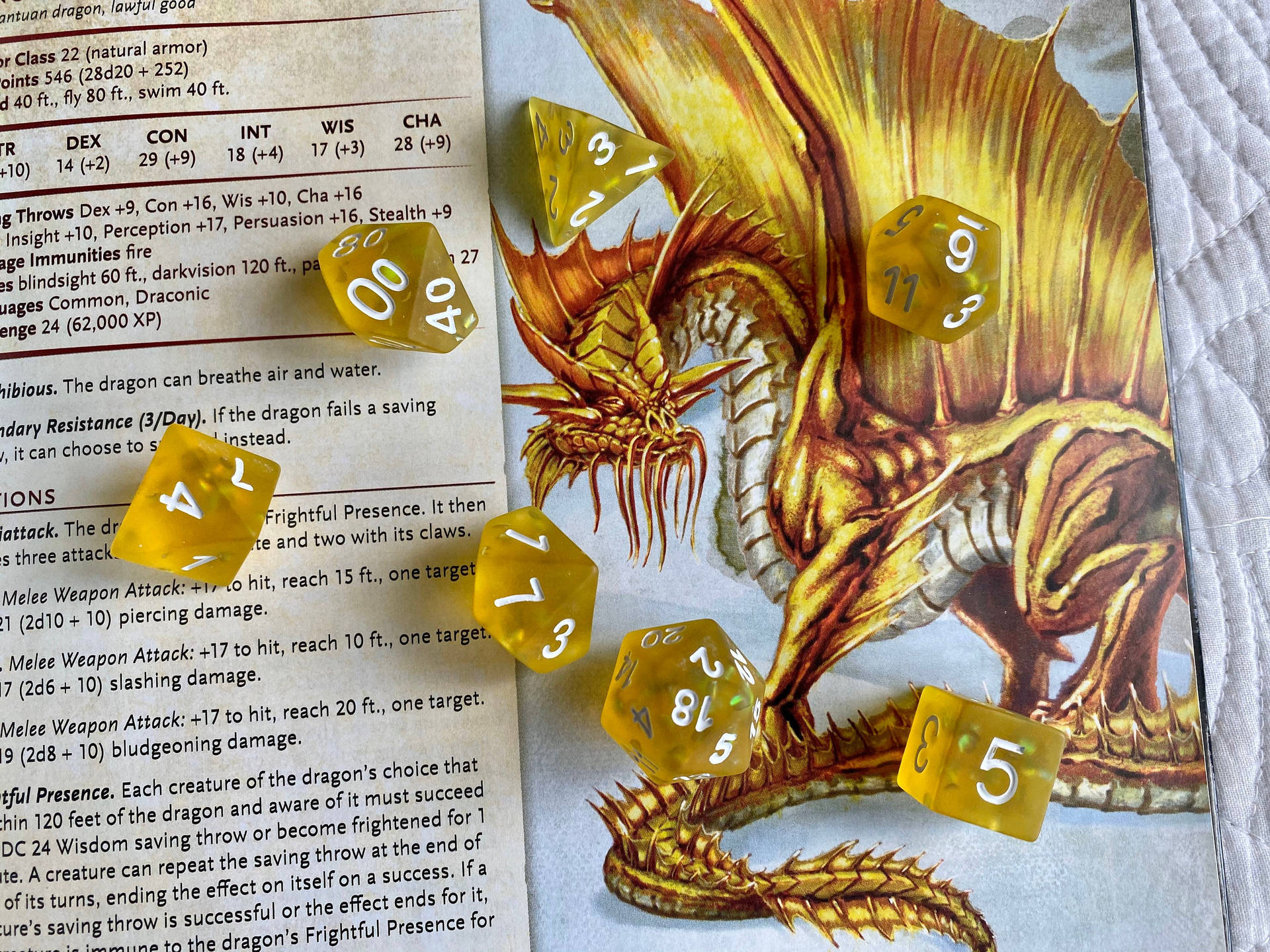 Gold Dragon Dice