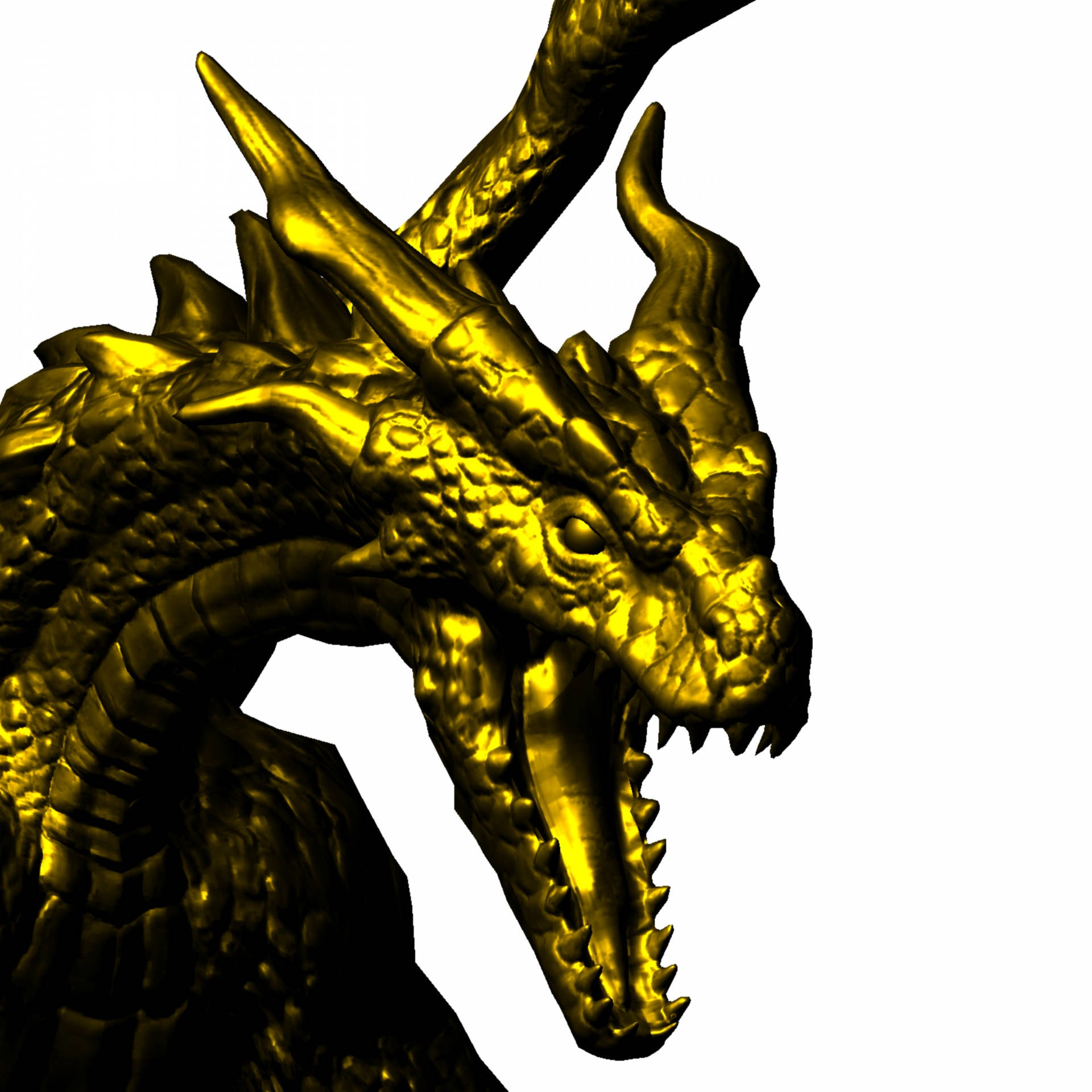 Gold Dragon Head Background