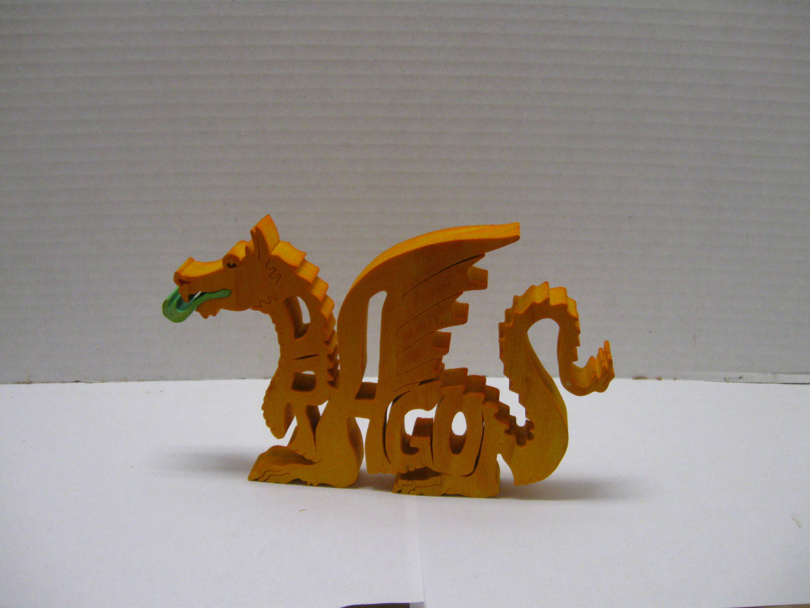 Gold Dragon Wood Craft