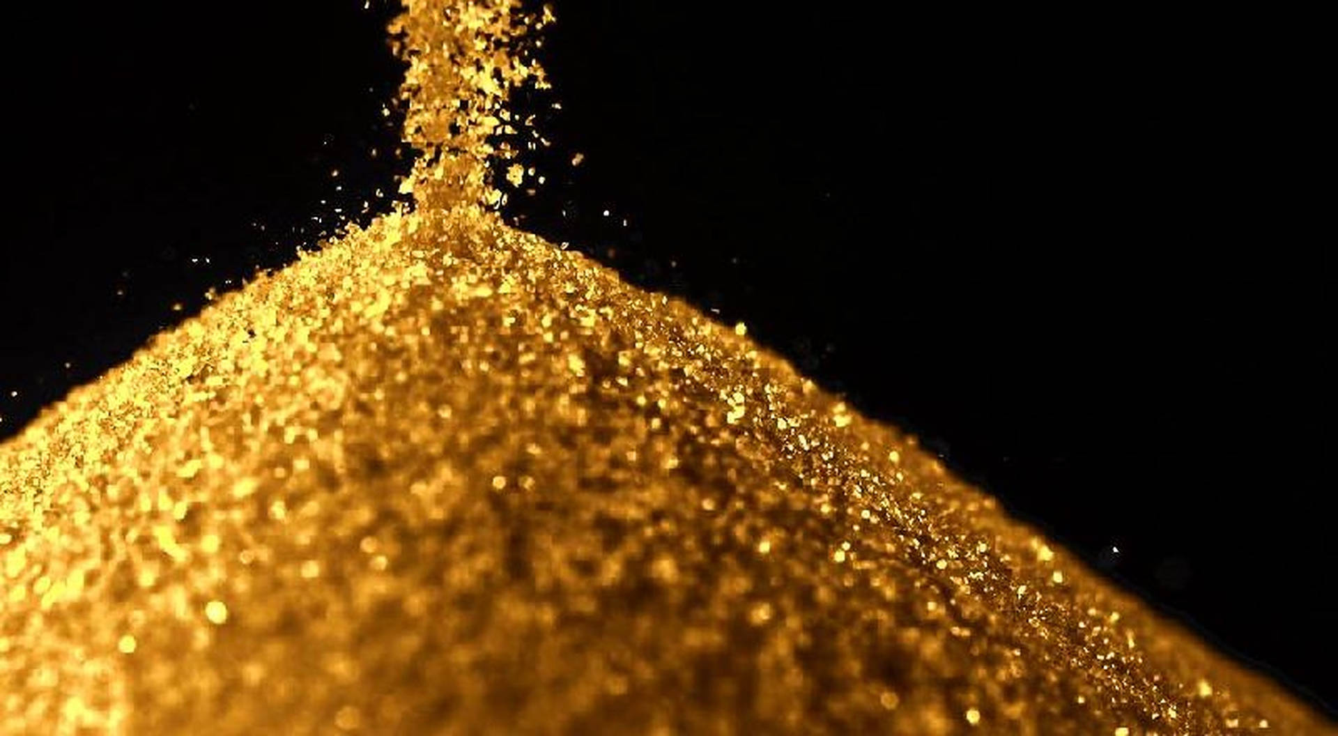 Gold Dust Close Up Background