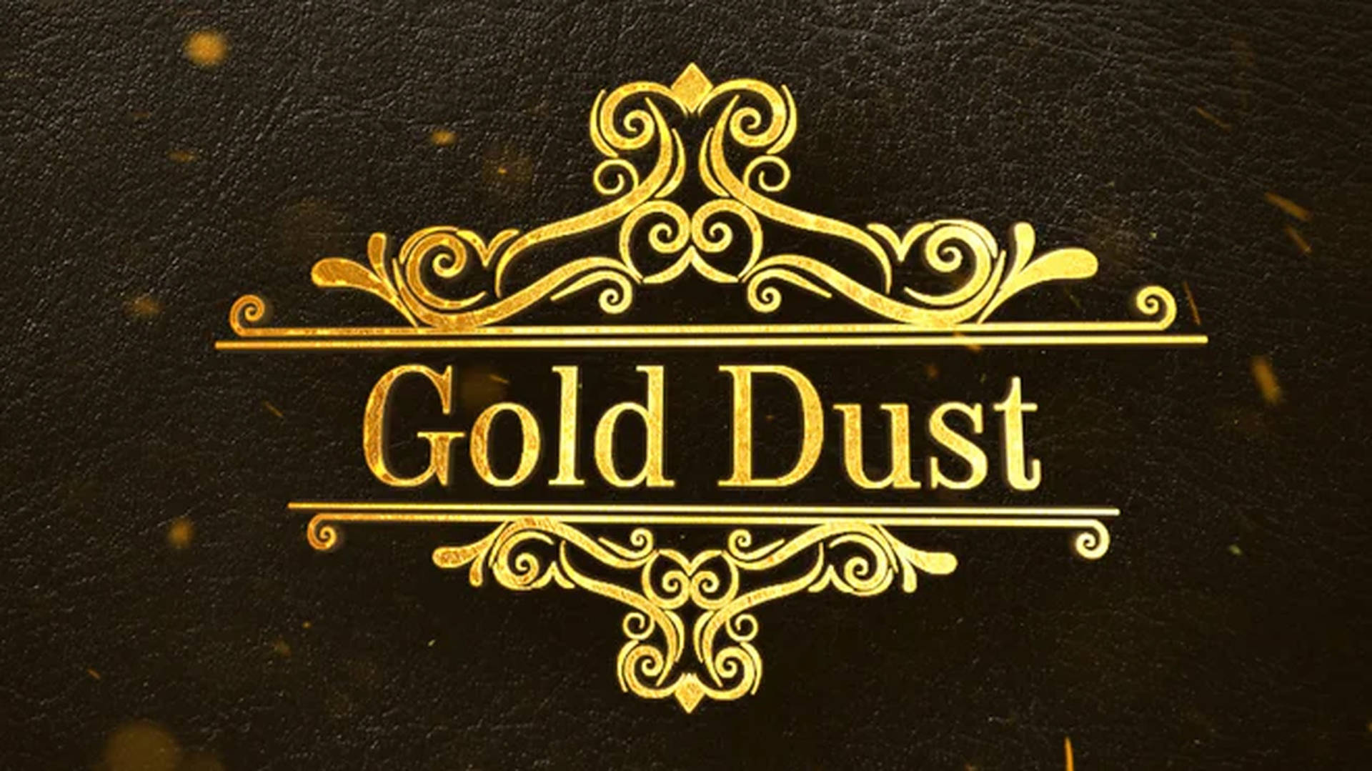 Gold Dust Fancy Banner Background