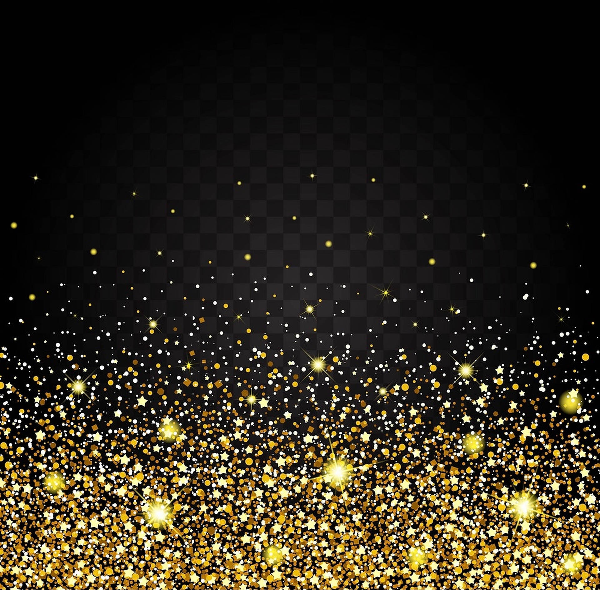 Gold Dust Sparkles Background
