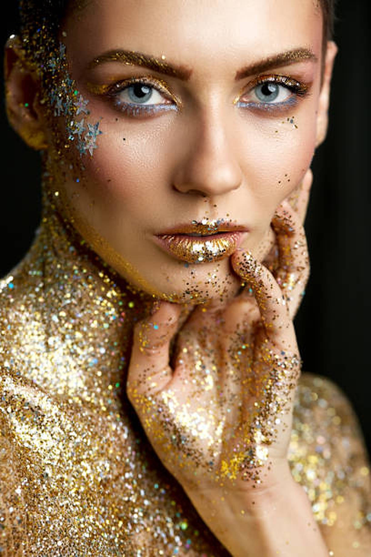 Gold Dust Woman Make Up Background