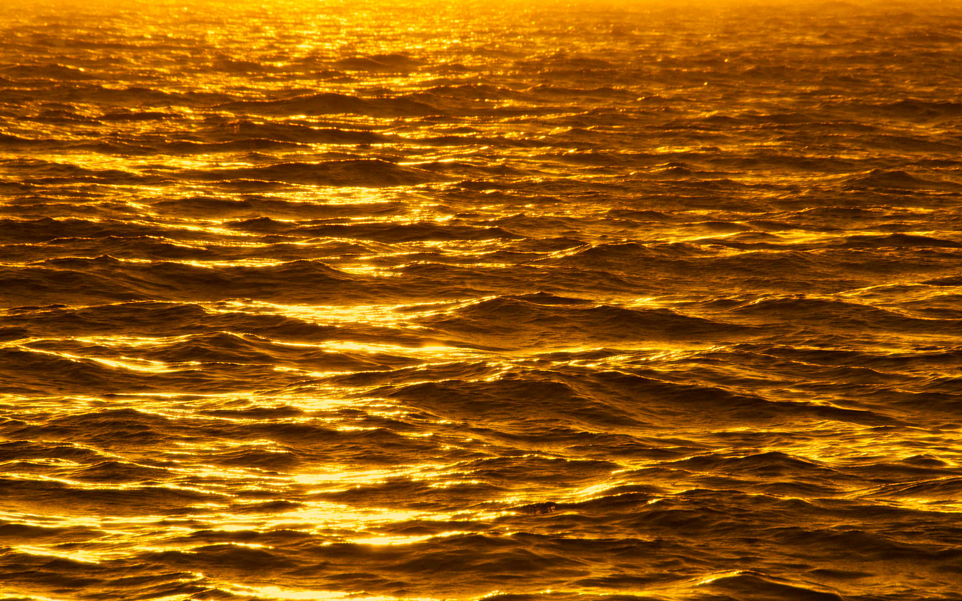 Gold Foil Ocean Background