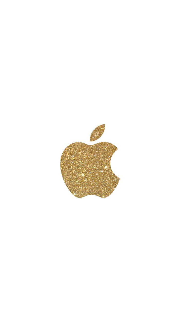 Gold Glitter Apple