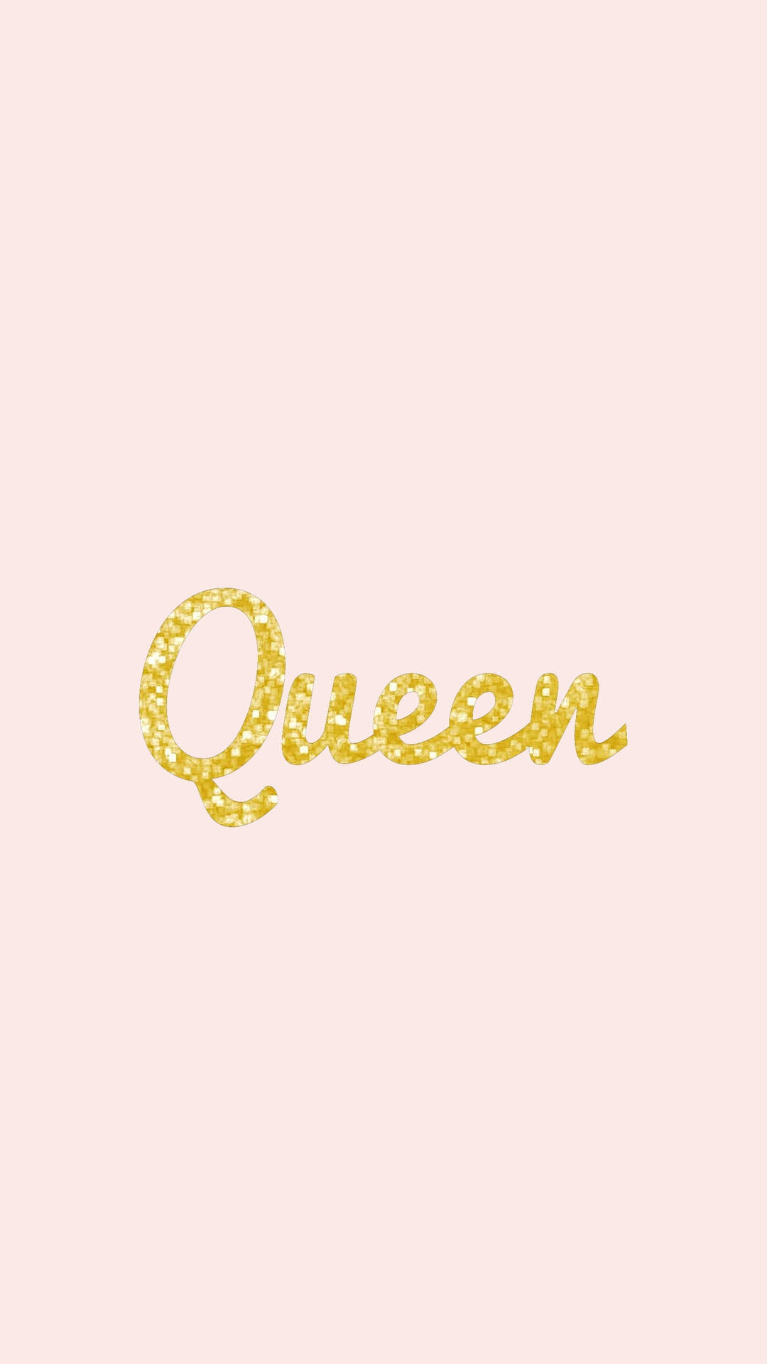 Gold Glitter Queen Girly
