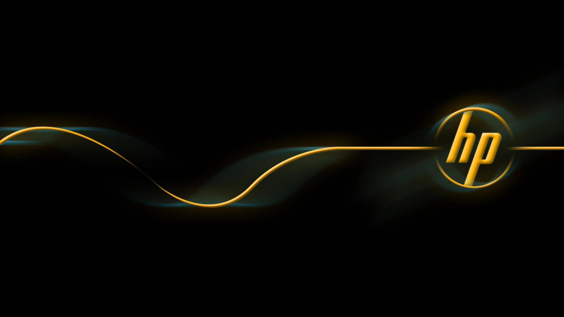 Gold Hp Laptop Logo Background